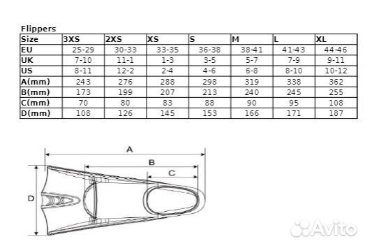 Ласты Flippers L (41-43)