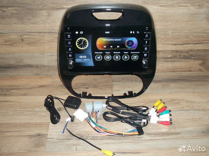 Магнитола Renault Kapture Android с крутилками GPS