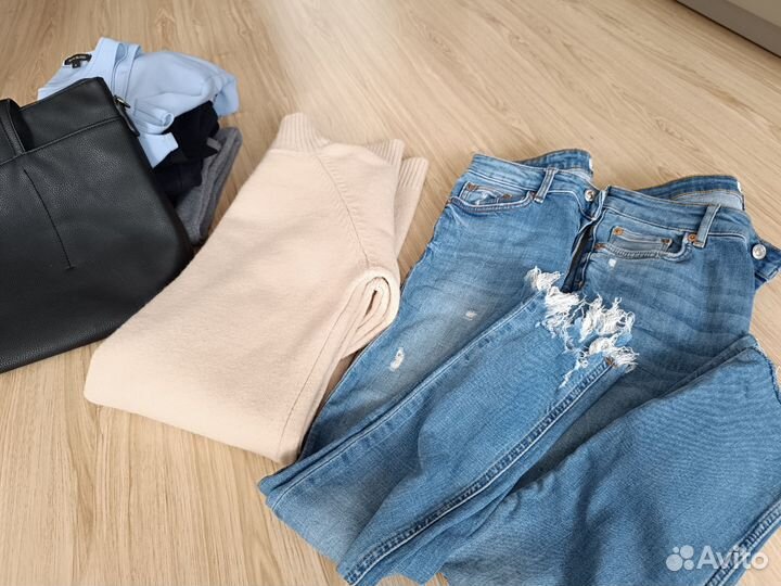 Женские вещи пакетом 42 44 размер б/у+ сумка Mango