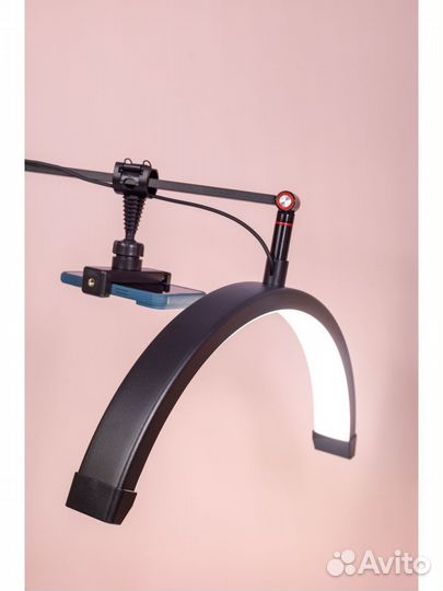 Бестеневая лампа луна на струбцине