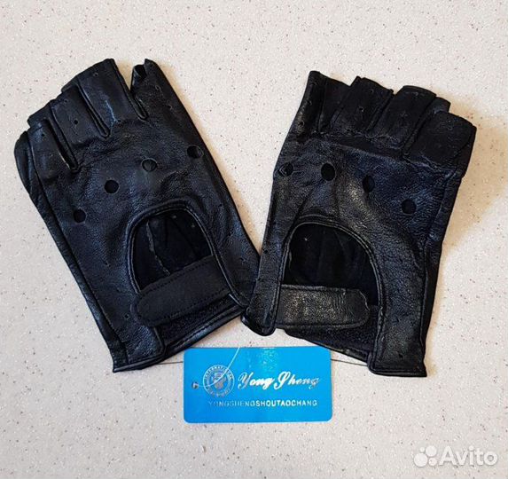 Перчатки водителя натуральная кожа