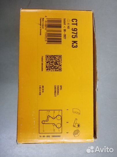 Комплект Грм opel, chevrolet