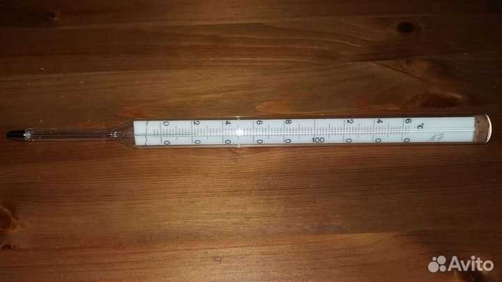 Термометр ртутный СССР лабораторный градусник