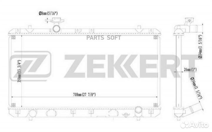 Радиатор охл. дв. Suzuki Liana (ER RH) 01