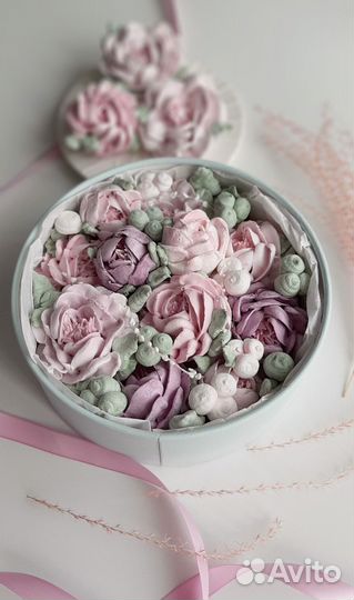 Зефир.Букет из зефирных цветов на день учителя