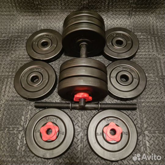 Гантели 2 по 15 кг. Новые. Упаковка заводская