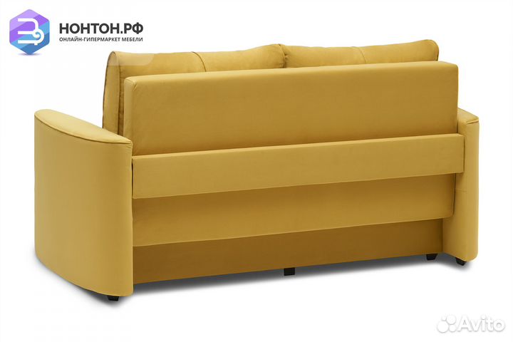 Диван еврокнижка Колибри горчичный