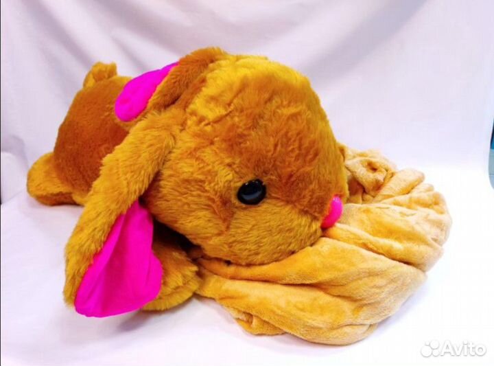 Игрушка Милый кролик с пледом