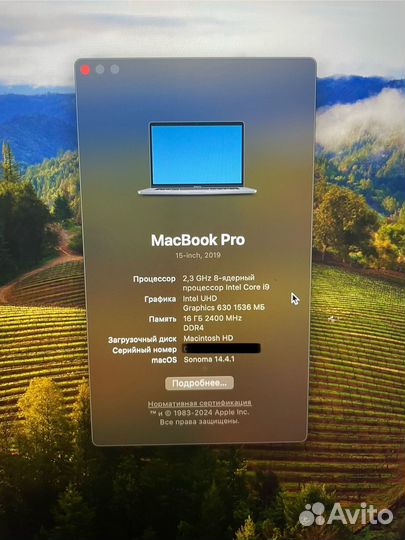 Apple MacBook Pro 16 2019 i9 512gb