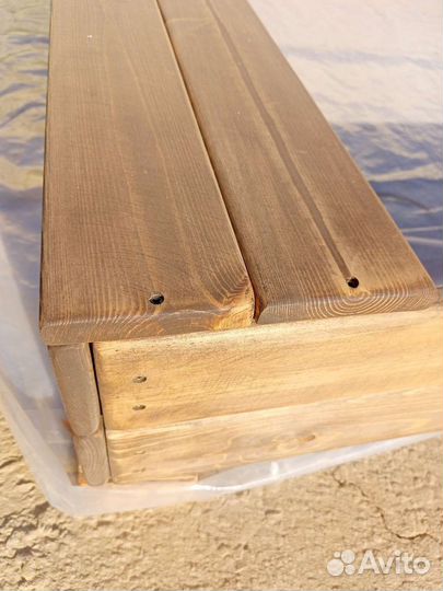 Детская песочница деревянная