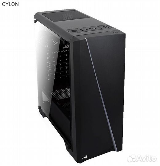 Корпус Aerocool cylon Miditower Без бп чёрный, CYL