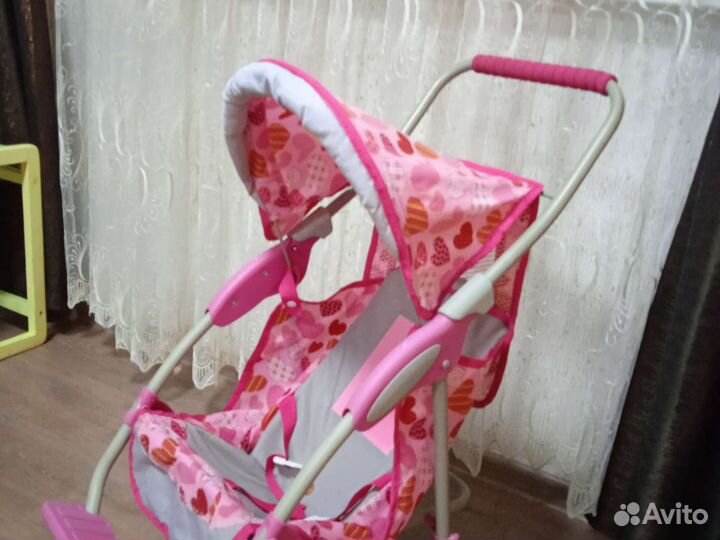 Коляска, кровать для кукол