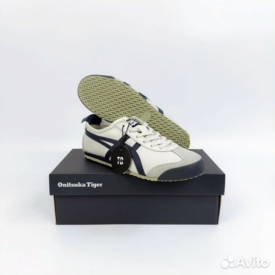 Кеды бежевые Onitsuka Tiger Mexico 66 Birch Berken