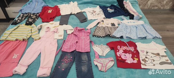 Вещи пакетом для девочки 86