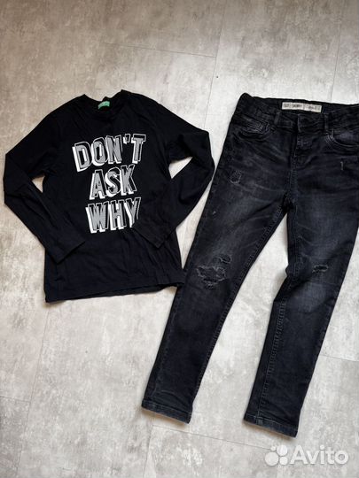 Джинсы и лонг 128 Benetton