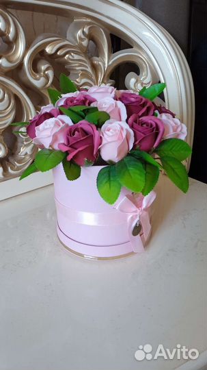 Букет из мыльных роз