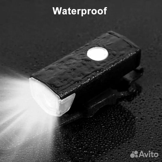 Фара + Фонарь задний. светодиодный вело