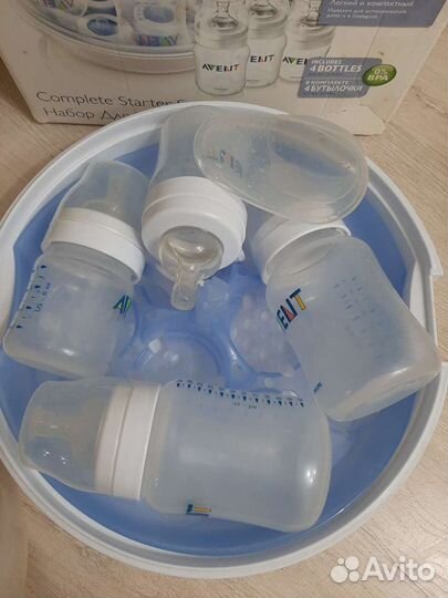 Стерилизатор для бутылочек avent с 4 бутылочками