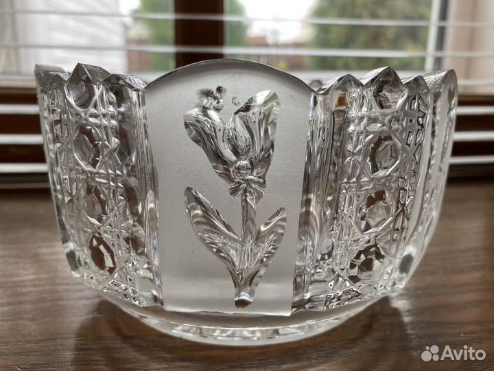 Конфетница/салатник хрусталь СССР