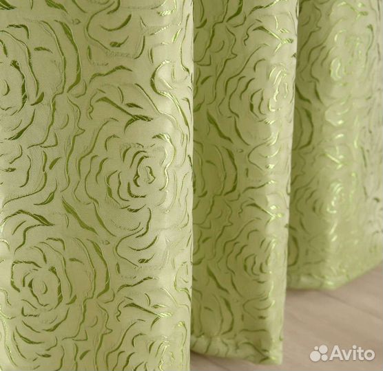 Шторы готовые, жаккард роза