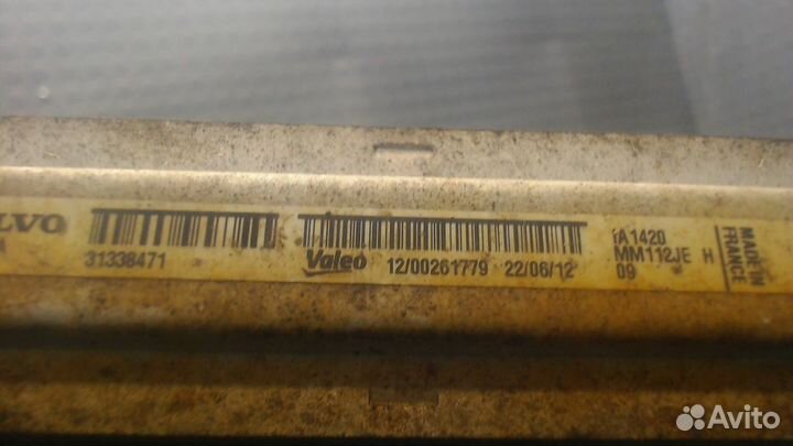 Радиатор интеркулера Volvo V60, 2012