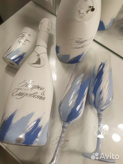 Свадебный набор, шампанское,свечи