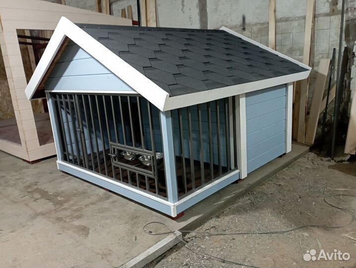 Будка вольер для собаки Замок