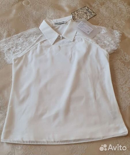 Блузка школьная для девочки 152