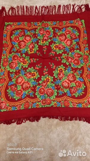 Продам павловопосадский платок времён ссср,шерсть