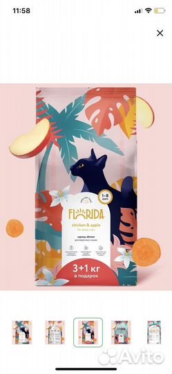Сухой корм для кошек florida