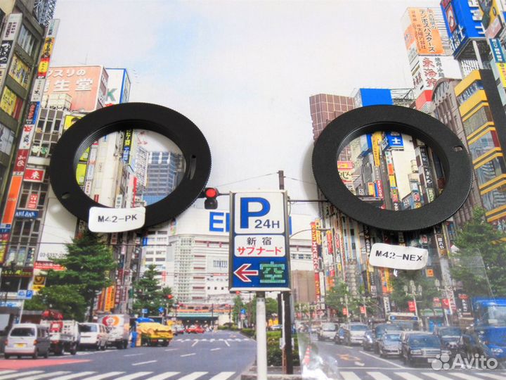 Переходники M42 - EF, F, A, NEX, PK, M39, 4/3, FX