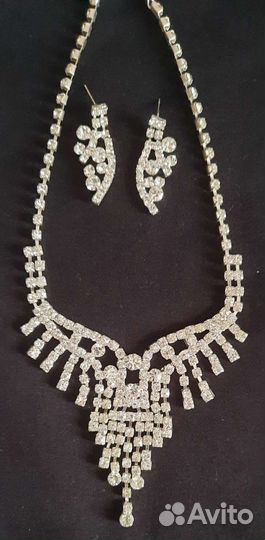 Колье ожерелье, серьги