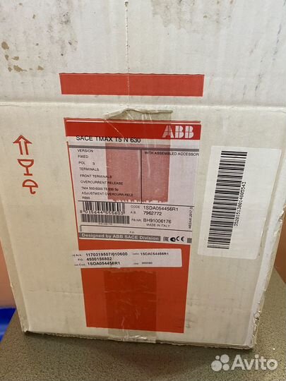 Автоматический выключатель abb sace tmax t5 n 630