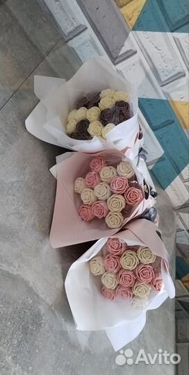 Шоколадные розы букет
