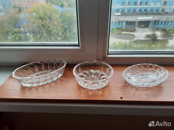 Салатники хрусталь и стекло