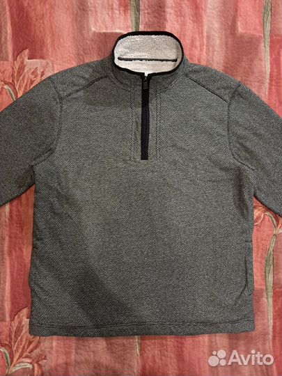 Orvis зип худи 1/4, овершот, шерпа поклад