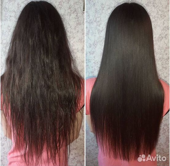 Кератиновое выпрямление волос