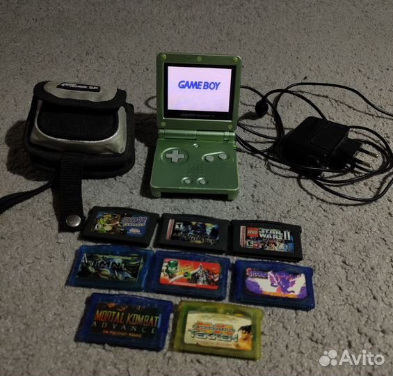Game boy advance sp + картриджи