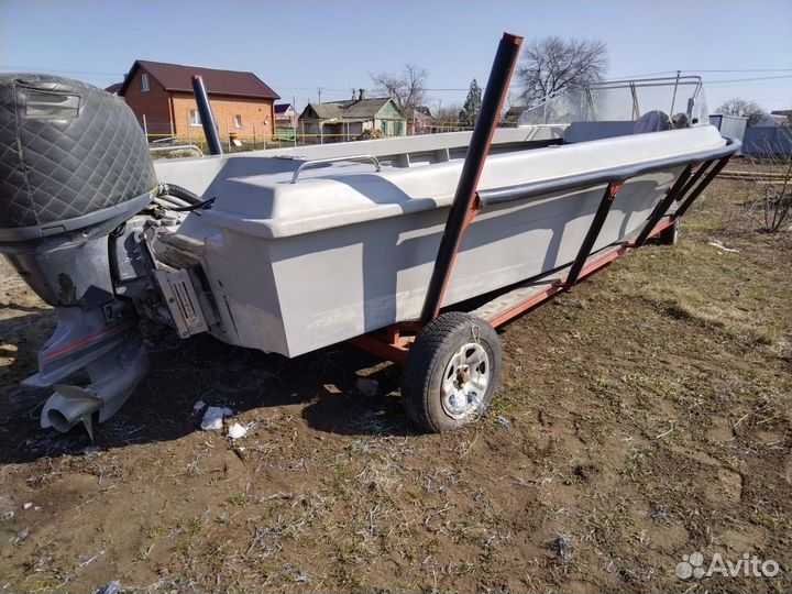 Катер лодка моторная Байда Касатка Yamaha 200