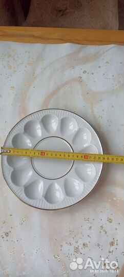 Блюдо тарелка для яиц Дулево