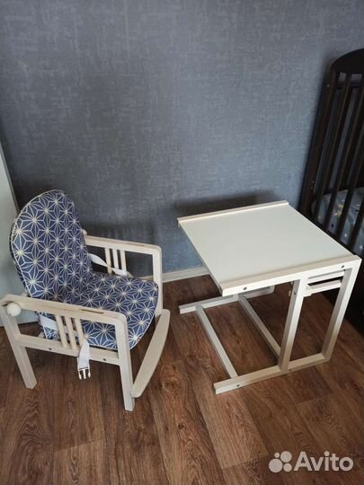 Детский стульчик для кормления трансформер 2 в 1