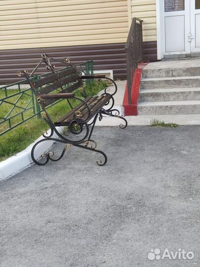 Скамейка холодная ковка