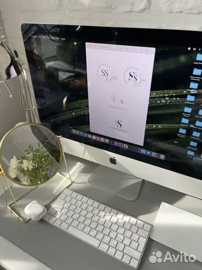 Apple iMac 21.5 4k полный комплект +touchpad