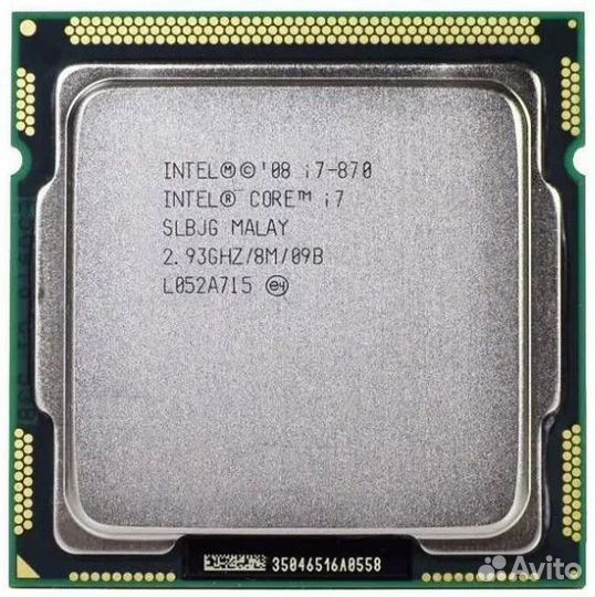 Процессор Intel Core i7-870 (1156 2.93-3.6GHz 4c/8