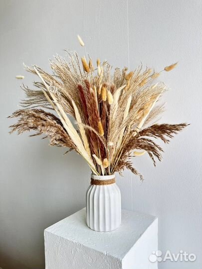 Букет из сухоцветов, монобукеты