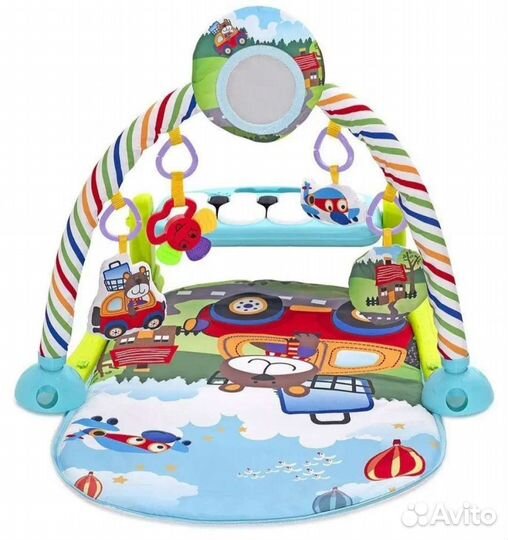 Развивающий коврик с пианино и bluetooth