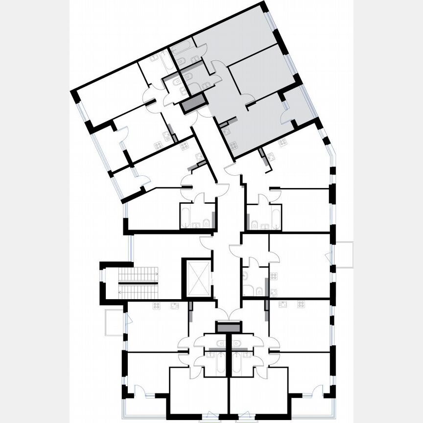 2-к. квартира, 57,1 м², 3/3 эт.