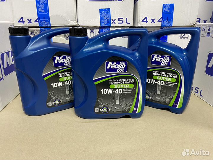 Масло моторное Nord Oil 10W-40 SG/CD Super 4л
