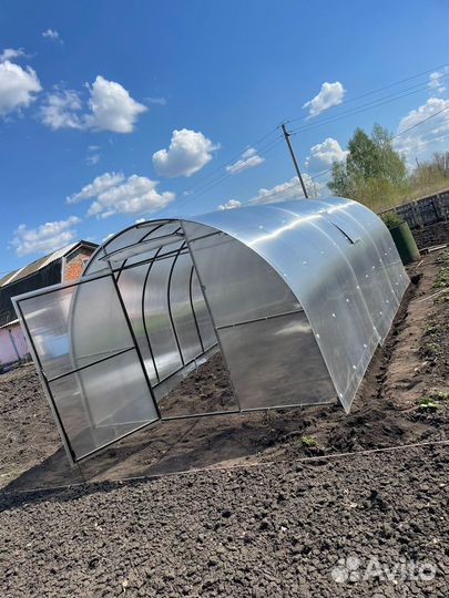 Теплица 4х3х2 поликарбонат с уф-защитой