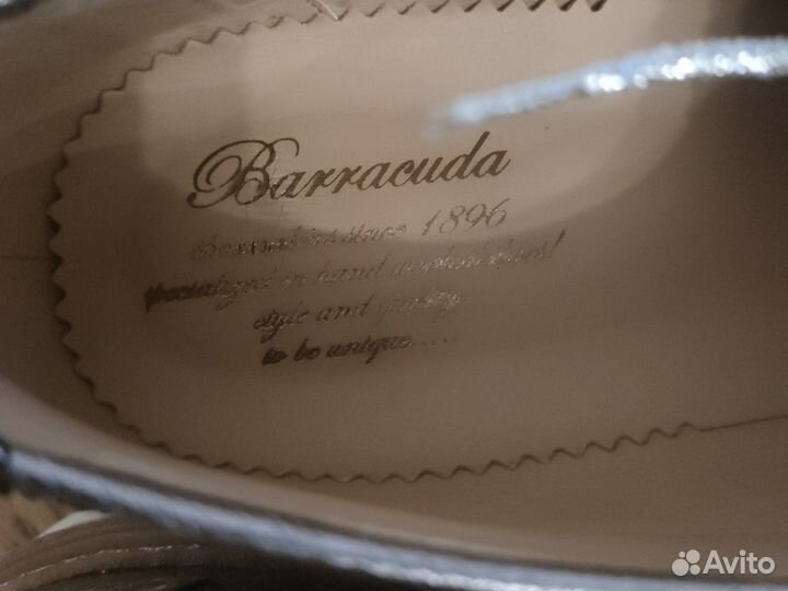 Ботинки Barracuda нат кожа серебро 38-39